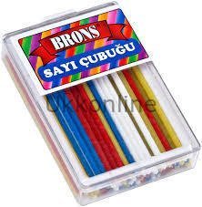 BRONS SAYI ÇUBUĞU PLASTİK KUTU  222