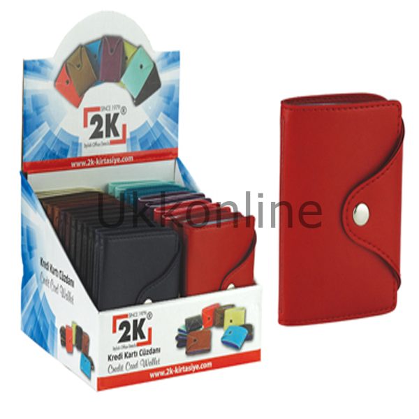 2K KREDİ KARTLIK SUNİ DERİ DİKEY ÇITÇITLI 10YP K