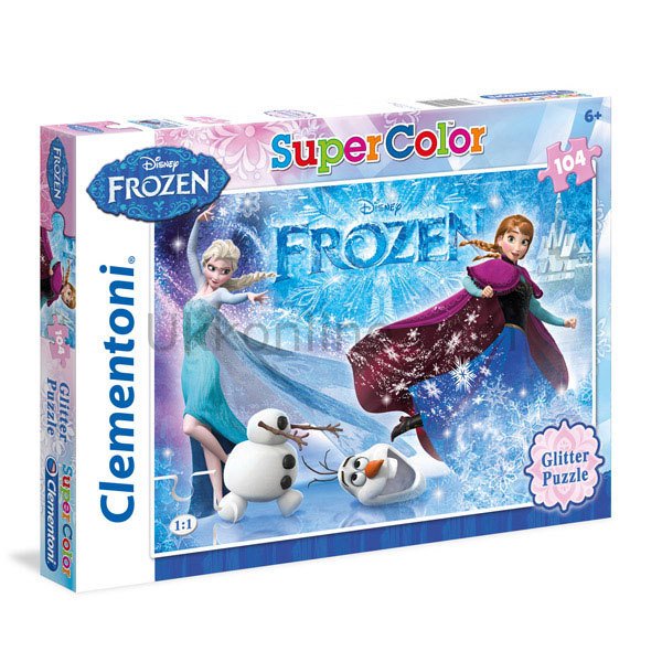 29712 GLITTER FROZEN 104 Parça Puzzle /SUN-CLE