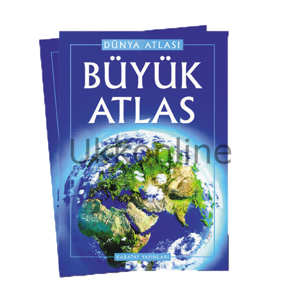 4E BÜYÜK ATLAS DÜNYA ATLASI KARTON