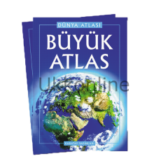 4E BÜYÜK ATLAS DÜNYA ATLASI KARTON
