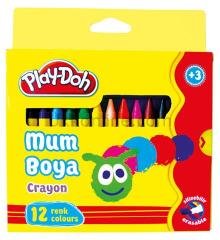 PLAYDOH MUM BOYA 12 RENK CRAYON KARTON KUTU 8mm