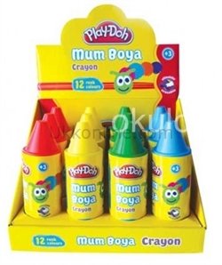 PLAYDOH MUM BOYA 12 RENK CRAYON TÜP 11mm