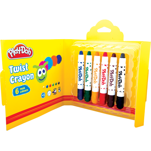 PLAYDOH MUM BOYA 6 RENK TWİST KARTON KUTU 10mm