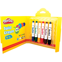 PLAYDOH MUM BOYA 6 RENK TWİST KARTON KUTU 10mm