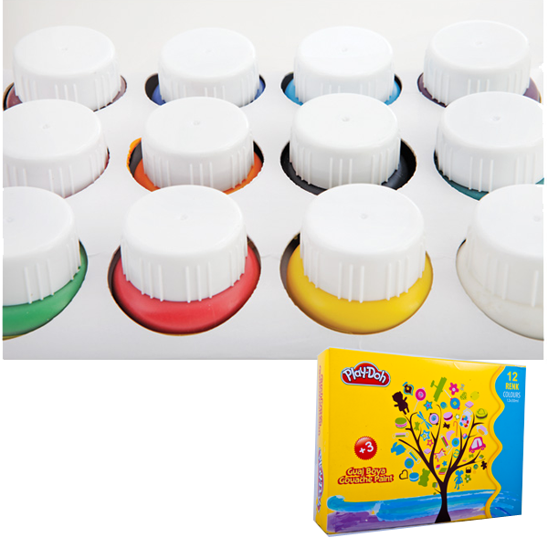 PLAYDOH GUAJ BOYA 12 RENK 30 ML