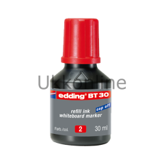 EDDİNG TAHTA KALEM MÜREKKEBİ BT30 ml XL KIRMIZI