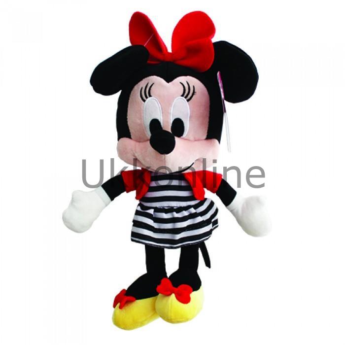 Ottonya Disney Peluş 6178  I Love Minnie Monokrom 25 cm