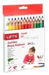 L-4024 Lets Jumbo Boya Kalemi 24 renk