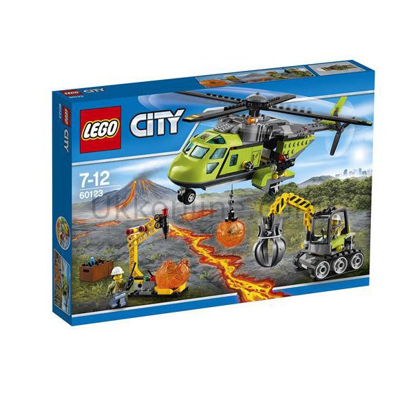 LSC60123 CITY-VOLKAN MALZEME HELİKOPTERİ /City 7-12 yaş LEGO