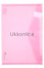 U1120P-PE UMİX ÇITÇITLI ŞEFFAF ZARF DOSYA PEMBE