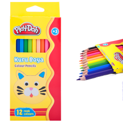PLAYDOH BOYA KALEMİ 12 RENK TAM BOY