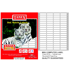 TANEX PRİNTER ETİKET 10-46mm 4lü