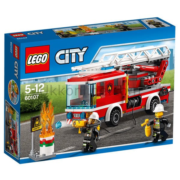 LSC60107 CITY-MERDİVENLİ İTFAİYE KAMYONU /City 5-12 yaş LEGO
