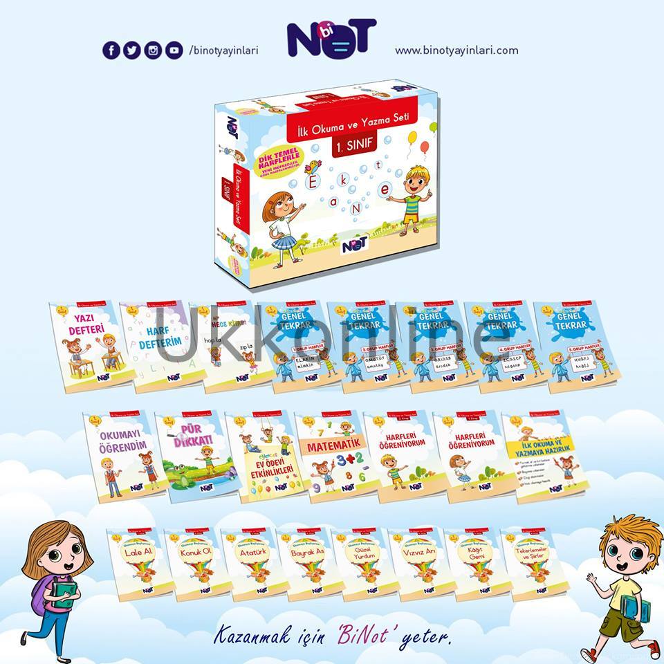 BİNOT YAYINLARI  1. SINIF OKUMA YAZMA SETİ