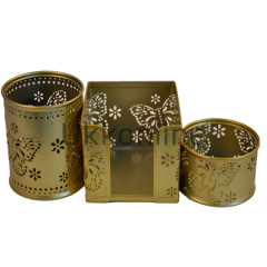 BAFİX MASA SETİ METAL SET 3 LÜ ŞAMPANYA