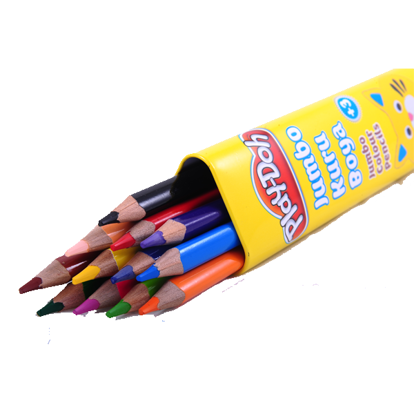 PLAYDOH BOYA KALEMİ 12 RENK JUMBO ÜÇGEN TÜP