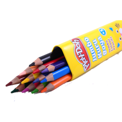 PLAYDOH BOYA KALEMİ 12 RENK JUMBO ÜÇGEN TÜP