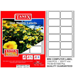 TANEX PRİNTER ETİKET 35-77mm 2lİ