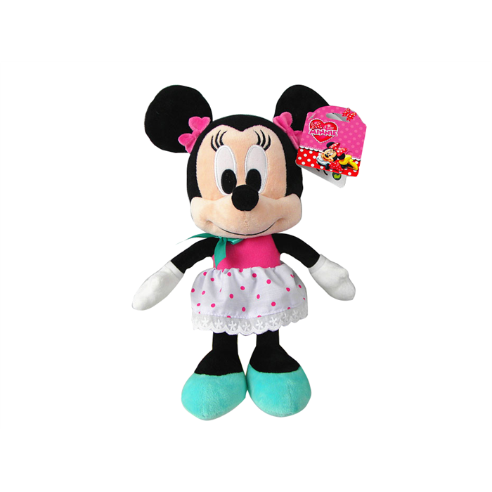 Ottonya Disney Peluş 6163 I Love Minnie Parti Kızı 20 cm