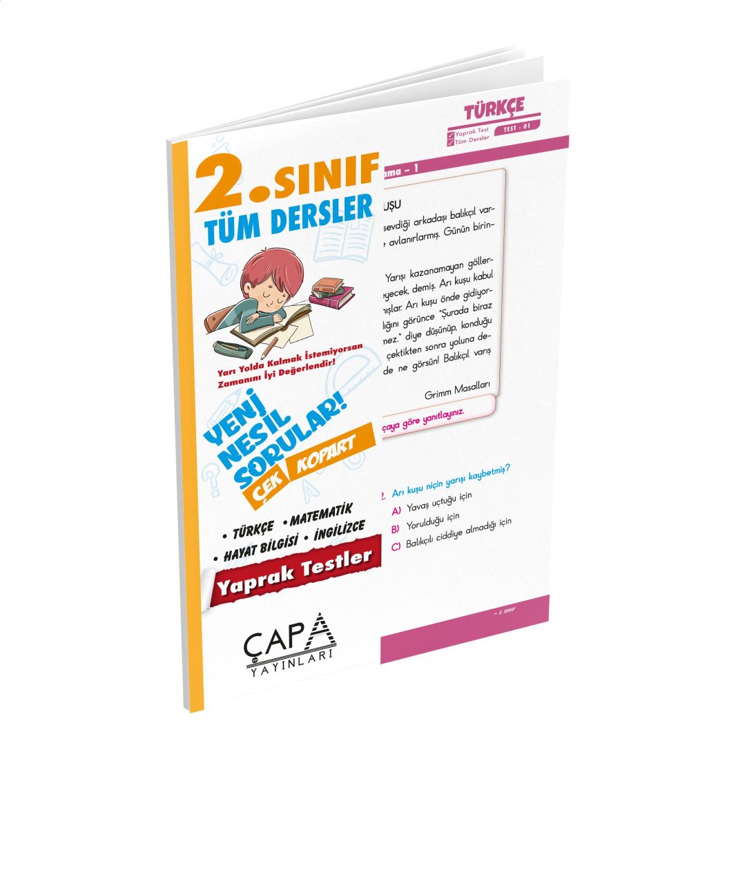 Çapa Yayınları 2. Sınıf Tüm Dersler Soru Bankası Yaprak Testi