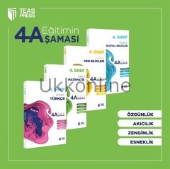 EĞİTİMİN 4 AŞAMASI 4. SINIF SETİ ( 4 KİTAP) TEAS PRESS YAYINLARI