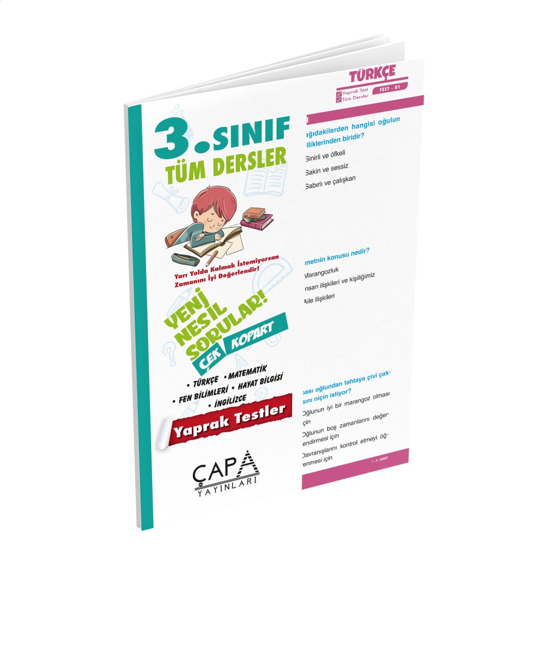 Çapa Yayınları 3. Sınıf Tüm Dersler Soru Bankası Yaprak Testi