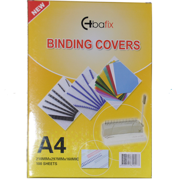 BAFİX CİLT KAPAĞI A-4 160mic ŞEFFAF PVC
