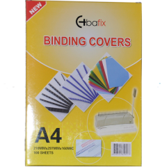 BAFİX CİLT KAPAĞI A-4 160mic ŞEFFAF PVC