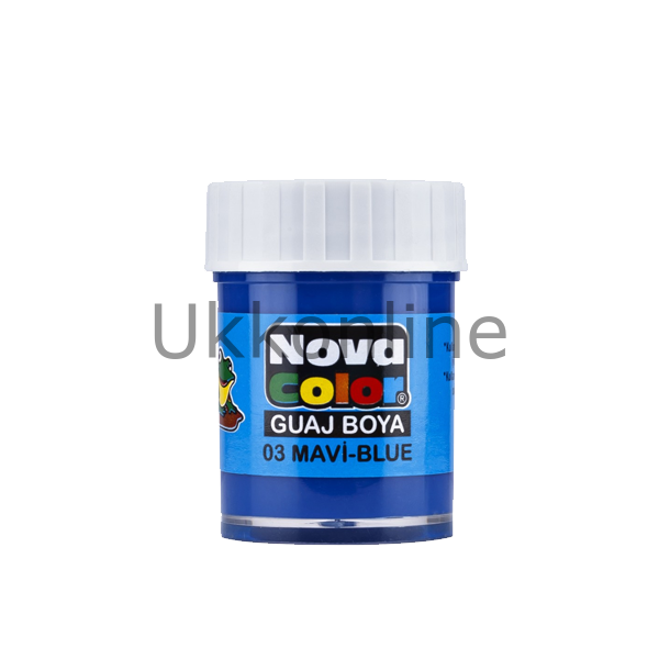 NOVA COLOR GUAJ BOYA ŞİŞE MAVİ