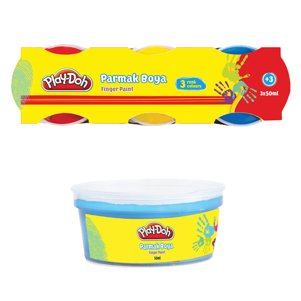 PLAYDOH PARMAK BOYA 3 RENK 40 ml