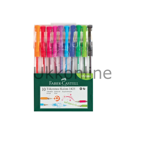 FABER 1425 TÜKENMEZ KALEM 10 LU KARIŞIK