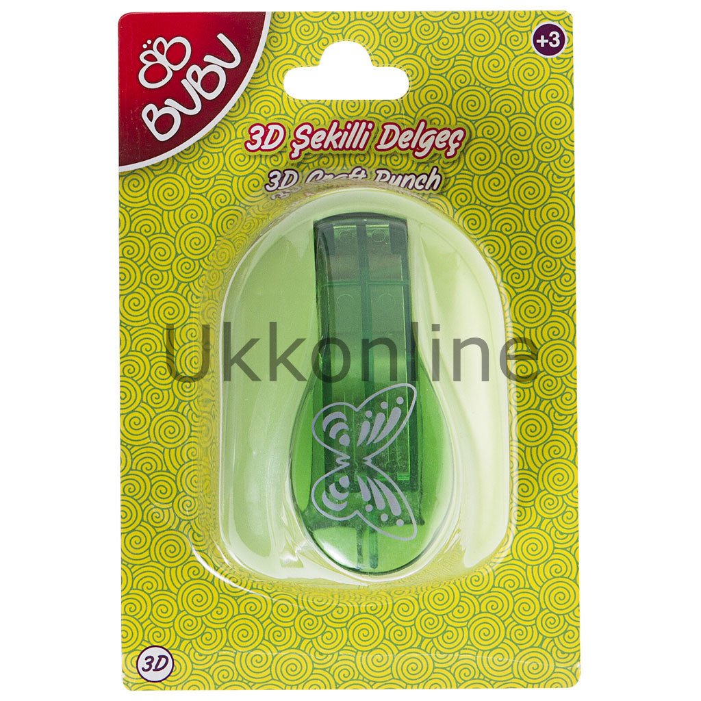 BU BU ŞEKİLLİ 3D DELGEÇ KELEBEK BUBU-DE0017