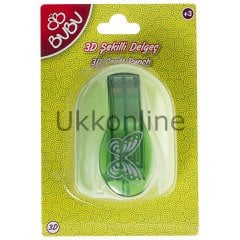 BU BU ŞEKİLLİ 3D DELGEÇ KELEBEK BUBU-DE0017