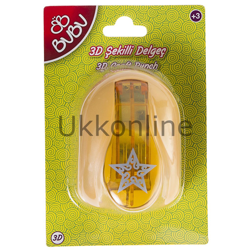 BUBU-DE0018 BU BU ŞEKİLLİ DELGEÇ 3D  YILDIZ