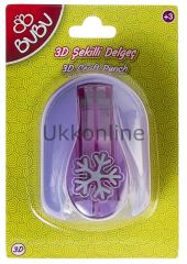 BU BU ŞEKİLLİ DELGEÇ KAR TANESİ  BUBU-DE0021