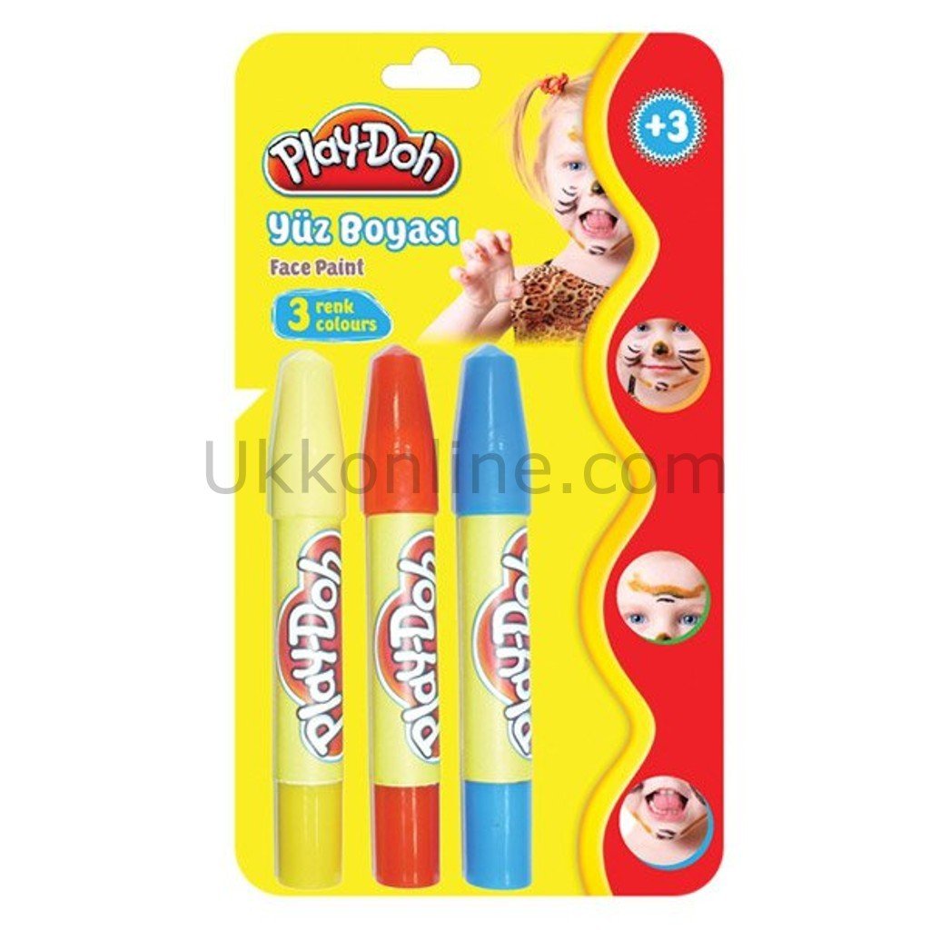 PLAYDOH YÜZ BOYAS 3 RENK 120 ml
