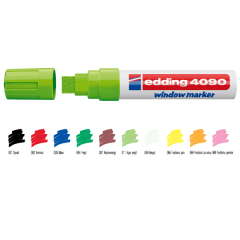 EDDİNG CAM KALEM E 4090 FOSFORLU PEMBE