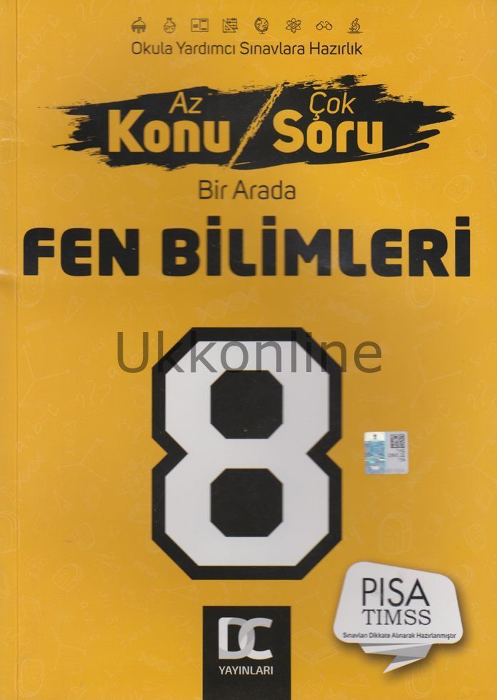 DC YAYINLARI 8. SINIF FEN BİLİMLERİ AZ KONU ÇOK SORU