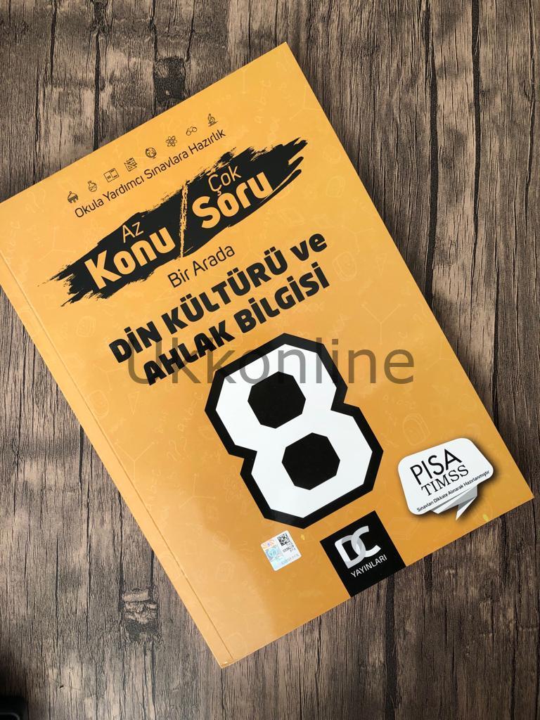 DC YAYINLARI 8. SINIF DİN KÜLTÜRÜ VE AHLAK BİLGİSİ AZ KONU ÇOK SORU KONU ANLATIM KİTABI