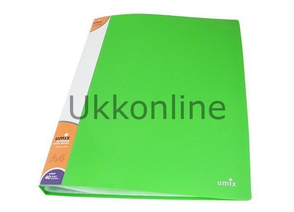 U1153P-YE UMIX BRILLANT RENKLİ SUNUM DOSYASI 40LI F. YEŞİL