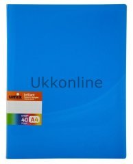 U1153P-MA UMIX BRILLANT  RENKLİ SUNUM DOSYASI 40LI MAVİ