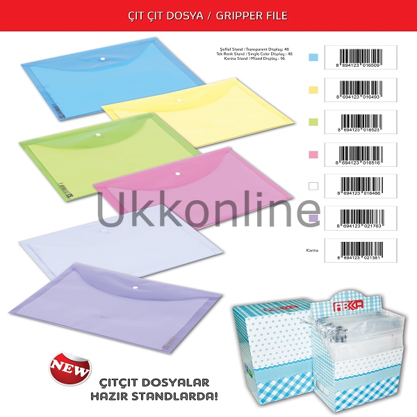 ABKA ÇITÇITLI DOSYA MAVİ