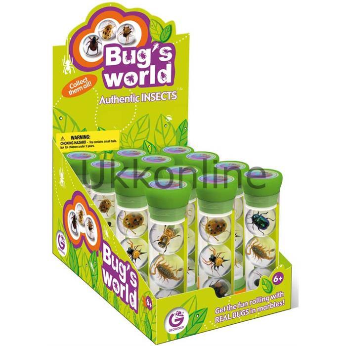 ED367K Böcek Dünyası Tüp Misket 3 Cesit 12li