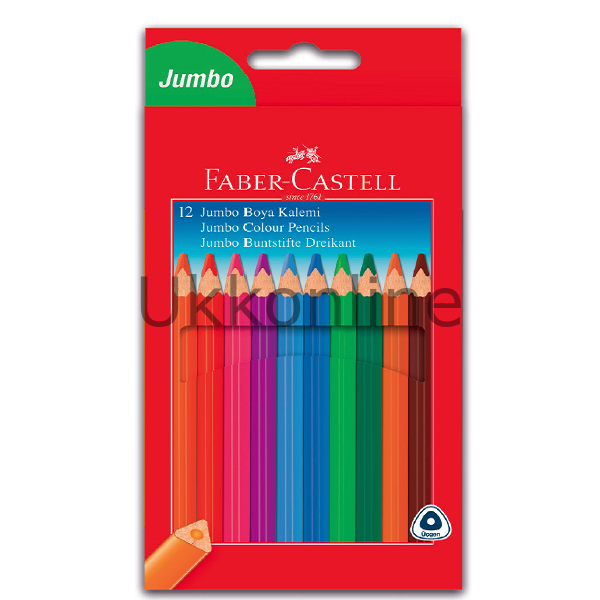 FABER BOYA KALEMİ 12 RENK  JUMBO T.B. ÜÇGEN