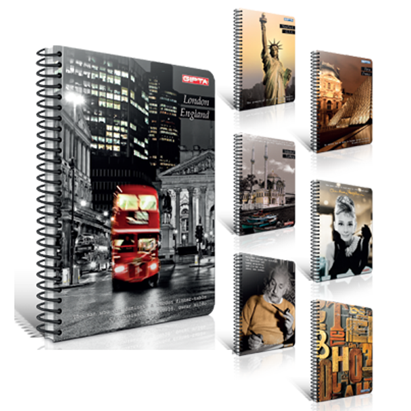 GIPTA SERT KAPAK DEFTER CAPİTAL SPİRAL 13-21 100/1