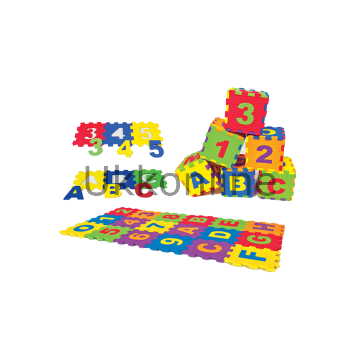 Akar Eva Puzzle 05787 Harf ve Rakam 12 cm 36 Parça