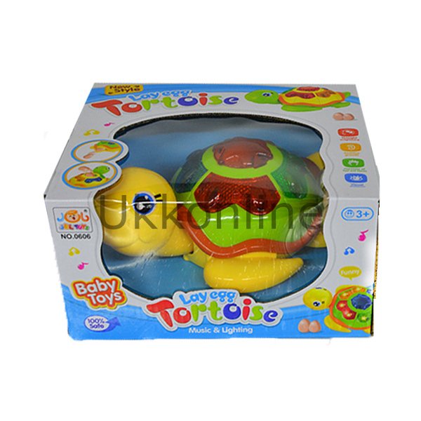 0606 KAPLUMBAĞA /Yumurtayan/Işık+Ses/Pilli/ LAY EGG TORTOISE +3 yaş