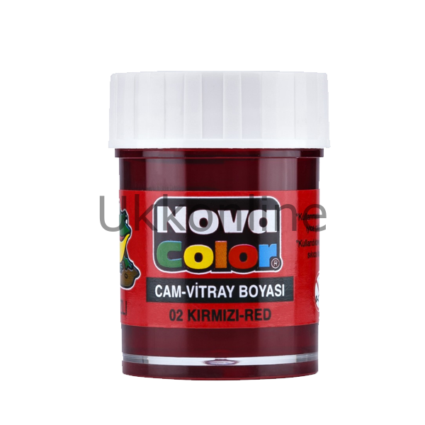 NOVA COLOR SU BAZLI CAM BOYA ŞİŞE KIRMIZI