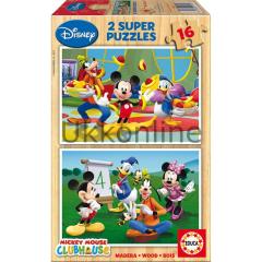 EDUCA COCUK AHSAP 2x16 PUZZLE 14181 MICKEY MOUSE CLUB HAU